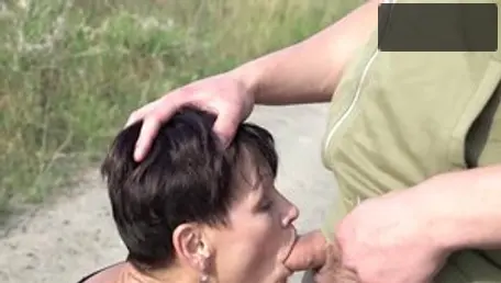 Grand Mams: Young mature cumshot outdoors in HD